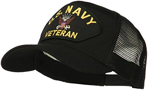 e4Hats.com ABD Donanması Veteran Askeri Yama Örgü Arka Kapak