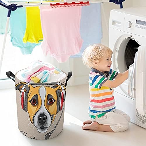 Yuvarlak depolama sepeti kaplama Organizatör Bin çamaşır sepeti kreş giyim oyuncaklar köpek kulaklık için