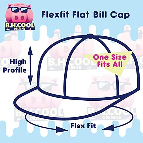 Tesla-Flexfit 6210 Yapılandırılmış Düz Tasarılı Şapka