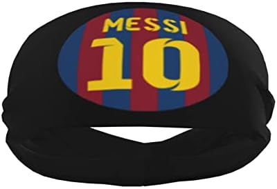 Messi Futbol Hediye Koşu Bandı Erkekler Kadınlar için, Unisex Hairband Kaymaz Egzersiz Ter Bantlari, nem Esneklik Spor Bantlar