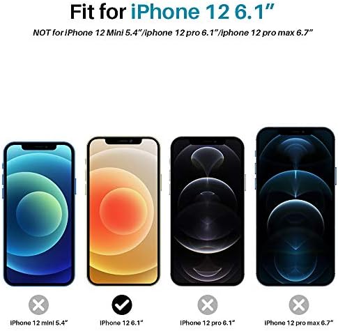 [3 Paket] LK iPhone 12 5G 6.1 inç Kamera Lens Koruyucu ile Uyumlu [iPhone 12 Pro için değil], HD Clear Kamera Temperli Cam Koruyucu,
