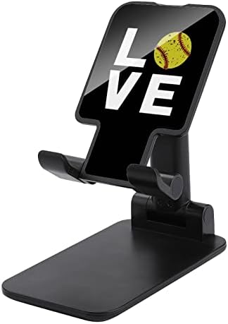Ben Aşk Softbol Ayarlanabilir Cep telefon standı Katlanabilir Taşınabilir Tablet Tutucu Ofis Seyahat Çiftlik Siyah Tarzı
