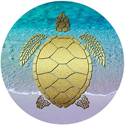 2X Etiket Seti-Altın Deniz Kaplumbağası - Telefon Kavrama Stent Cep Telefonları Tabletler için (Sadece Çıkartmalar)