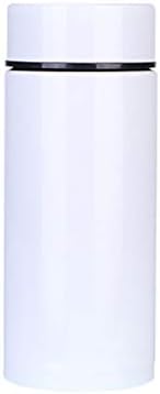 YUUAND su bardakları Küçük ve Büyük Mini Paslanmaz Çelik Su Şişesi Çift Duvar Vakum Yalıtımlı Spor Su Bardağı, Beyaz S, Bir Boyut