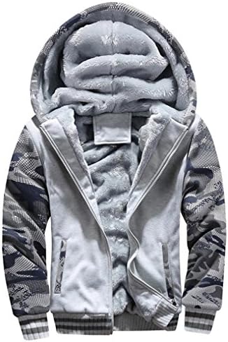 Genç Erkek Moda Hodie, Misaky Kış Sıcak Polar Hood Fermuar Ceket Ceket
