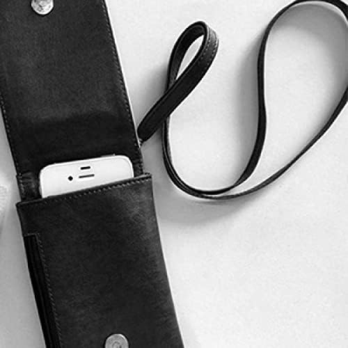 L Alfabe Turuncu Meyve Sevimli Desen Telefon Cüzdan çanta Asılı Cep Kılıfı Siyah Cep
