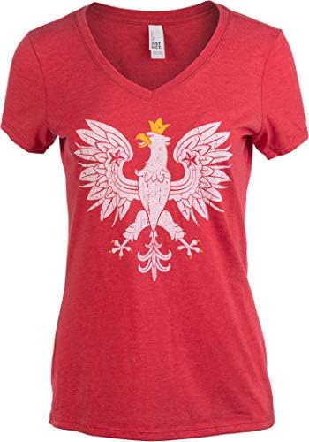 Polonya Gurur | Vintage Tarzı, Retro Polonya Kartal Polska Kadın Kız T-Shirt Üst