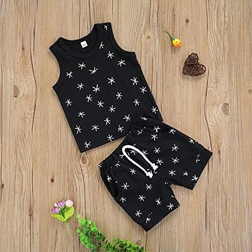 Erkek bebek Yaz Giysileri İşte Geliyor Güneş T-Shirt Tops Elastik Bel Şort Set 2 Adet Toddler Rahat Kıyafetler