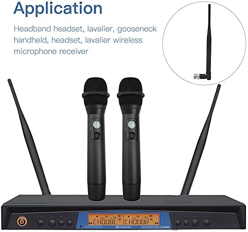 Kablosuz El Mikrofonu Sistemi Anten, Ancable 2-Pack BNC Erkek Adaptör Anten Kablosuz Mikrofon Alıcısı için Uzaktan Dijital Ses