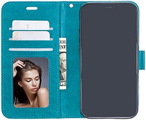 Cep Telefonu Çanta için iPhone 12 Pro / 12 Max Çılgın At Doku Yatay Çevir Deri Kılıf ile Tutucu ve Kart Yuvaları ve Cüzdan ve