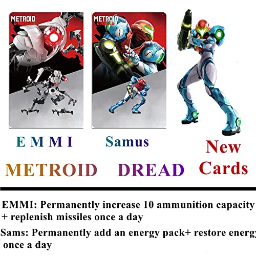 Samus ve EM dahil olmak üzere 8 ADET Metroid Dread NFC Kartı.M. I. [En Yeni Sürüm] Switch,Wii U ve Yeni 3DS ile uyumlu (Banka