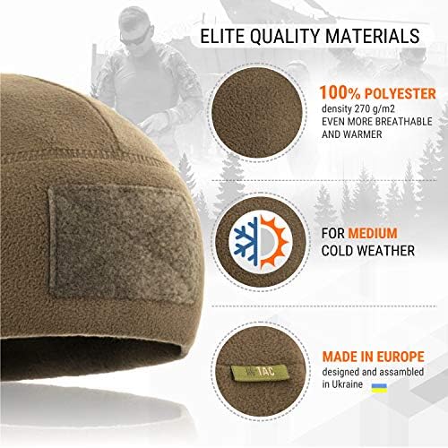 M-Tac Taktik Beanie Polar İzle Cap-Kış Şapka Elite-Patch Panel